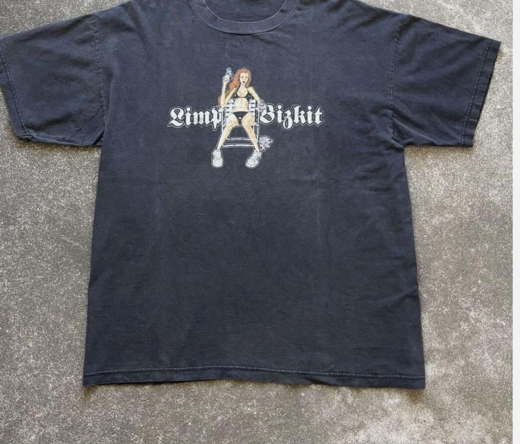 Limp Bizkit Vintage Nookie Y2K obří tričko Reprint