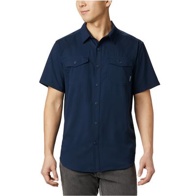 Utilizer II Solid Short Sleeve Shirt, Mens Navy T-shirt