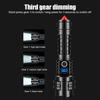Powerful LED Flashlight Zoomable Torch Type-C Rechargeable Camping Lantern 5Modes Outdoor 26650 Power Bank Lights
