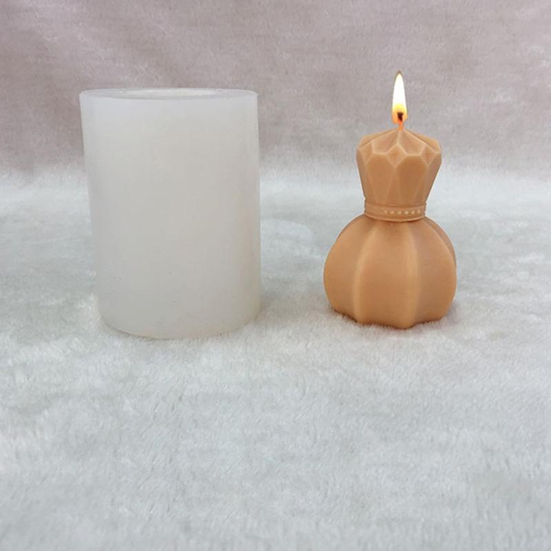 Candle Silicone Mould Tulip Shape Epoxy Resin Mold for Perfume Bottle DIY Candle Making Handmade Crafts Home Decor