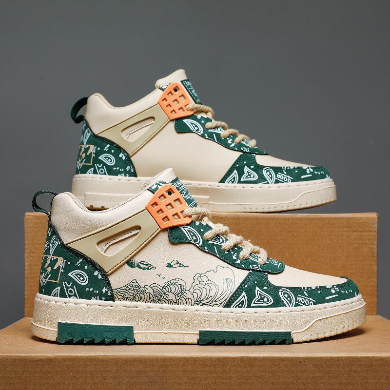 High-top board shoes men's summer new men's shoes trendy versatile sports shoes young and young niche design trendy shoes