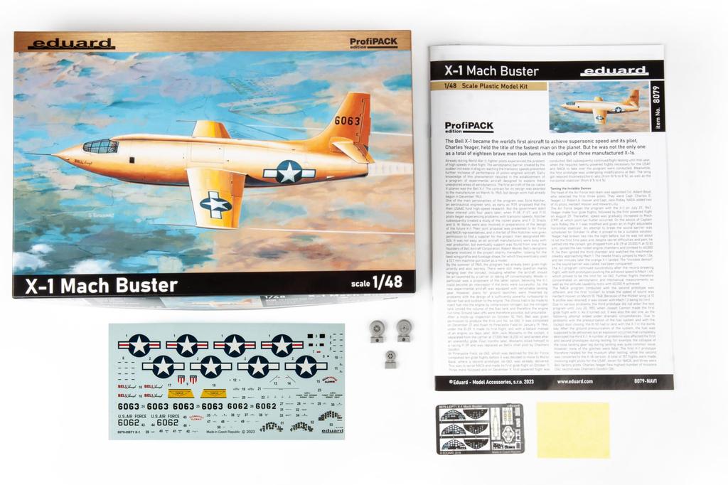 Eduard US Air Force Bell Mach Buster Profipack Plastic Model EDU8079 1/48 X-1