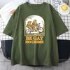 Be Gay Do Crime Printed Men Cotton T Shirts Casual All-math Short Sleeve Vintage Creativity Crewneck Tops Mans Tee Clothing