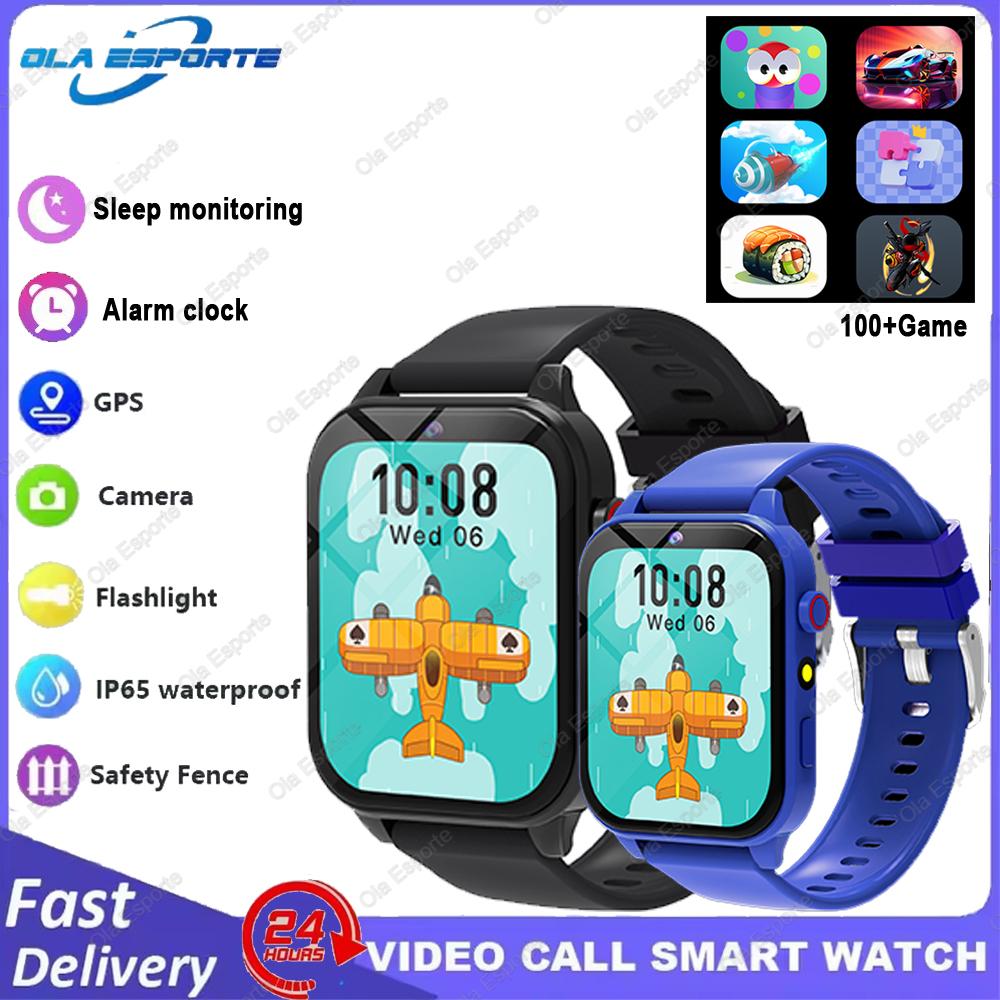 Children Games Smart Watch  New Sleep Monitoring LED Flashlight Alarm Camera Step count Watch Smartwatch For Birthday gift
