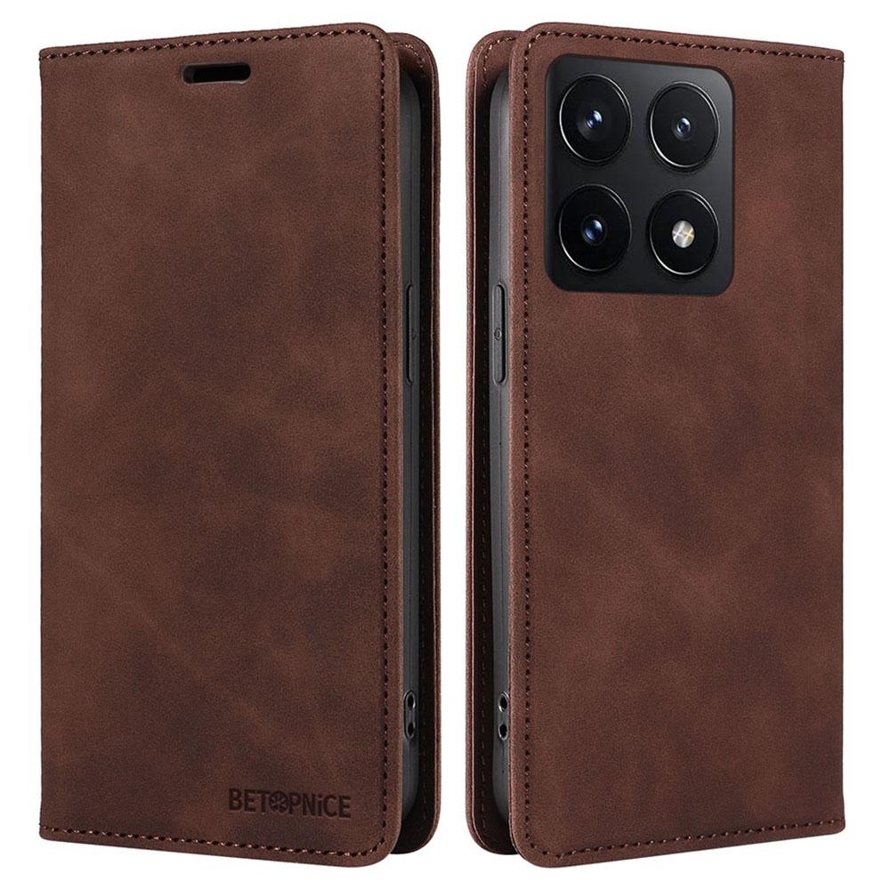 BETOPNICE 003 For Xiaomi 14T Wallet Case Leather Phone Cover with Stand