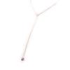Les Trésors De Lily [C9388] - Gray 'Biwa' Silver Necklace