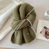 Soft Knit Scarf Women Men Winter Solid Color Warm Lightweight Unisex