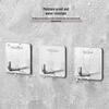 Stainless Steel Adhesive Hook, Elephant Nose Design, No-Drill, for Behind Door