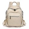IELGY Pu Backpack Fashion Retro Large Capacity Casual Commuter Travel Backpack