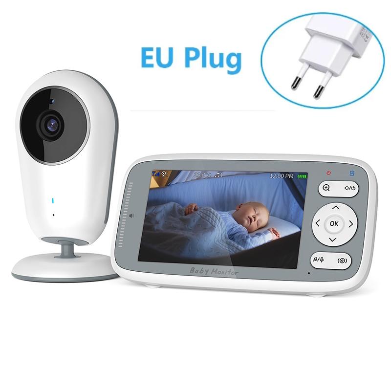 

Беспроводная видеоняня 2,4G с 4-дюймовым ЖК-дисплеем 720P HD, двусторонняя аудиосвязь, разговор, ночное видение, камера наблюдения, няня VB615 EU Plug