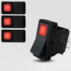 Waterproof Car Rocker Switch 12V/24V SPST ON-OFF LED Heavy Duty Toggle for Boat Off-Road ATV Excavator Forklift Loader Machine