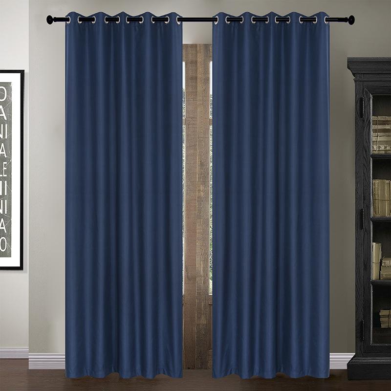 Simple Plain Curtain Cloth, Living Room Bedroom Balcony High Blackout Curtain Finished Product, Can Be