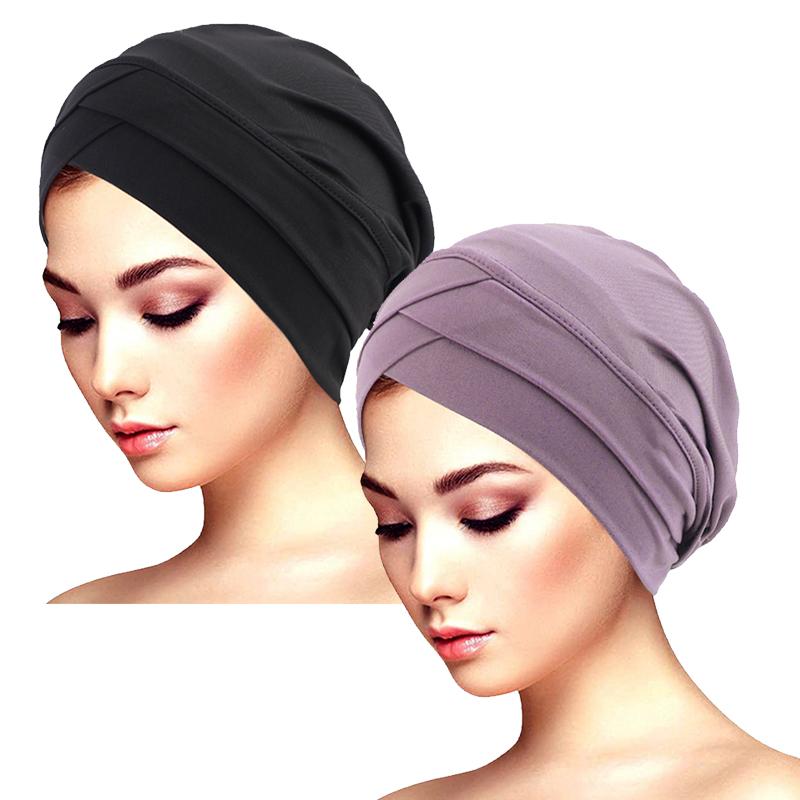New Women cross muslim hijab inner hat Islamic UnderScarf Arab Wrap Chemo Bandana Muslim Scarf Hijab Bonnet Cap Indian Hat