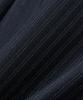 NOIRER Wool Stripe One-Pleated Wide Slacks (Navy)
