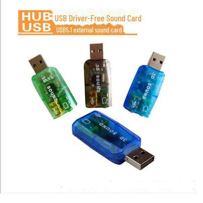 Tarjeta de sonido USB externa de 5.1 canales para PC y portátiles (Sin conductor)