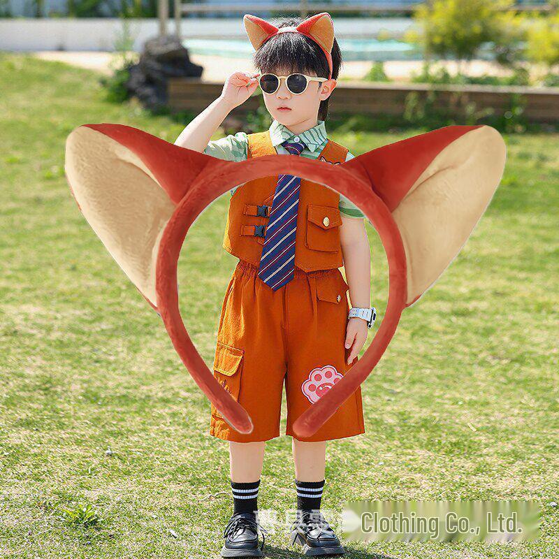 Children s Zootopia Costume: Nick Wilde Role-Playing Suit Cos Judy Hopps 130cm