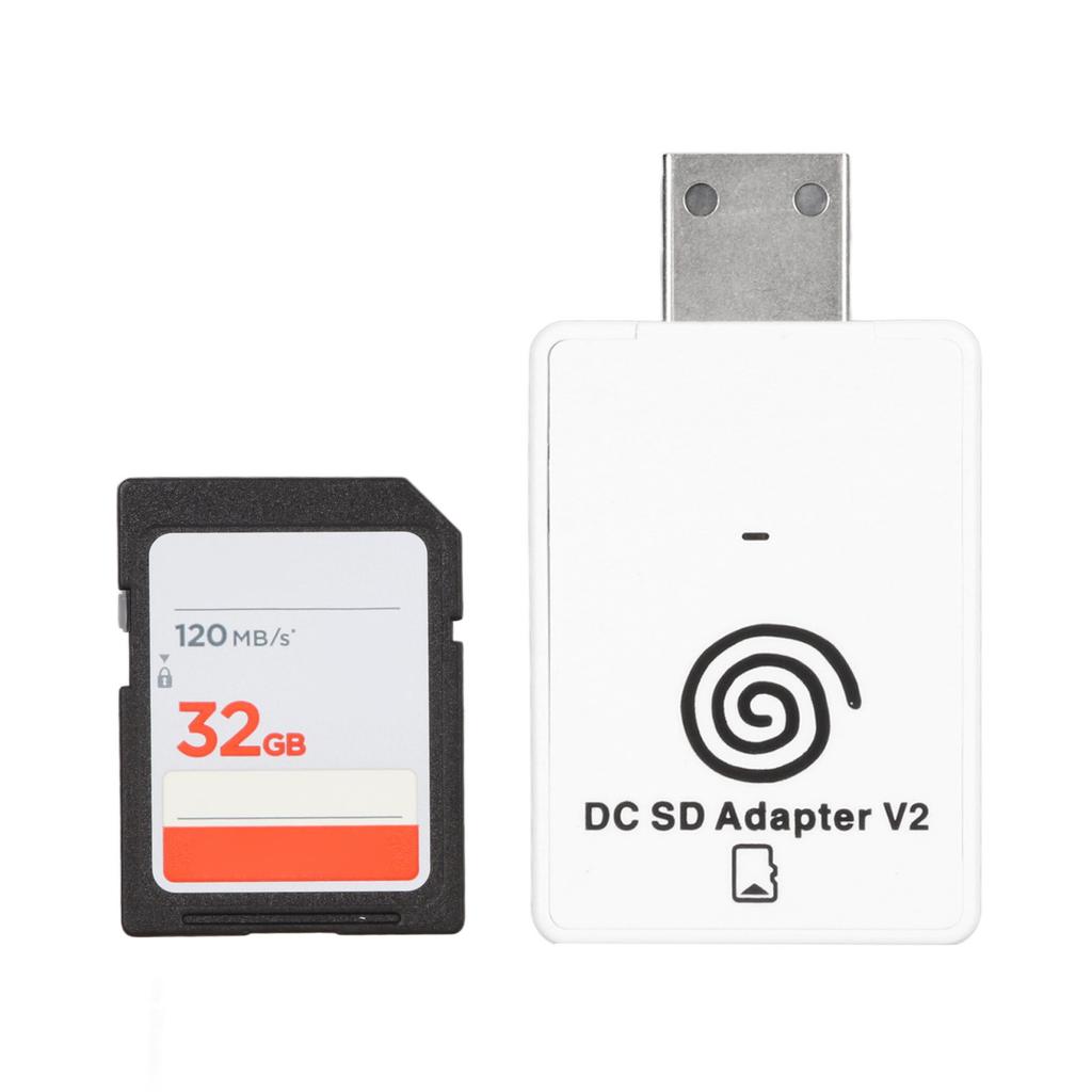 For DC Card Reader Storage Card Reader Adapter with CD for Sega Dreamcast Dreamshell V4.0 Game Machi