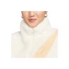 Nike Stand Collar Logo Long Sleeve Jacket Women jackets Beige DO3792-110