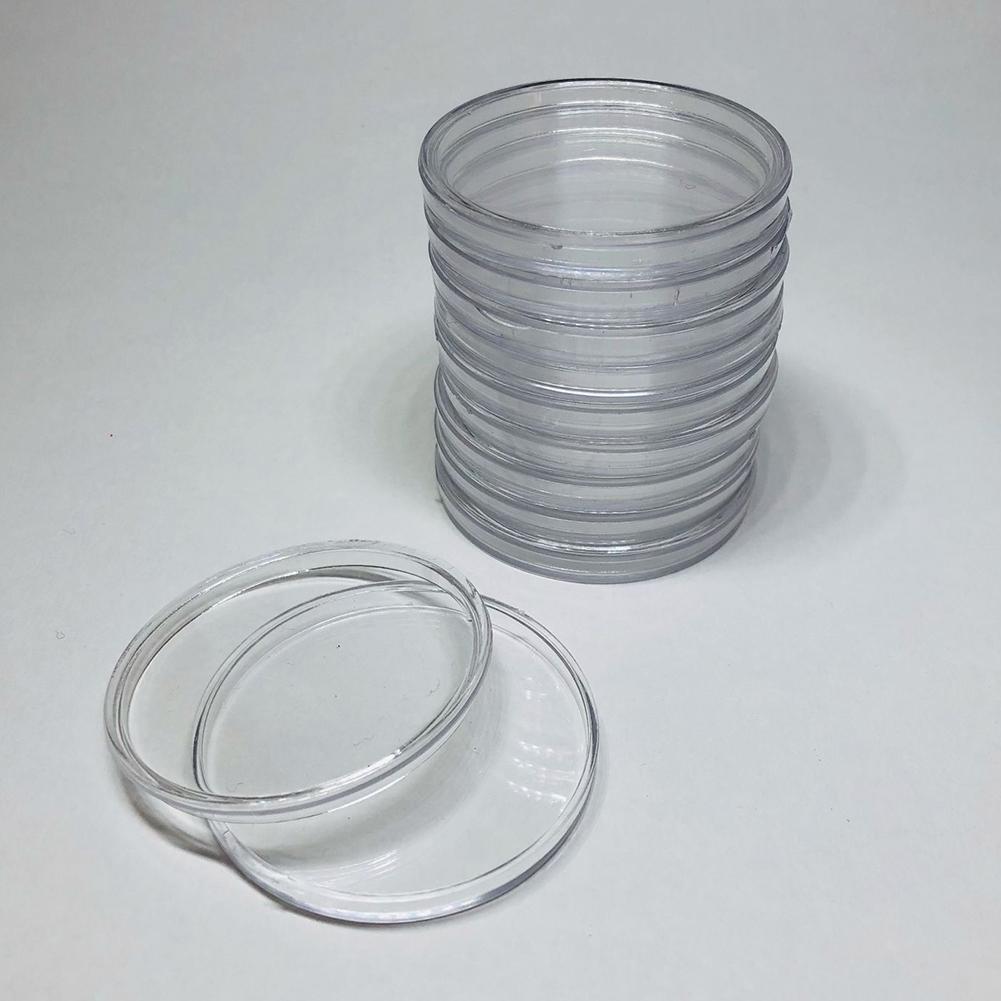 100 PEZZI Custodie Trasparenti per Monete Porta Conservazione Espositore Diametro Interno 40mm
