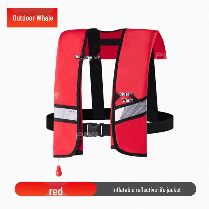 Outdoor Whale Inflatable Reflective Life Vest Automatic