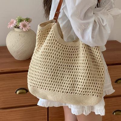 Bag Lady All-in-one Shoulder Beach Resort Beach Bag Braided Commuter Tote Bag