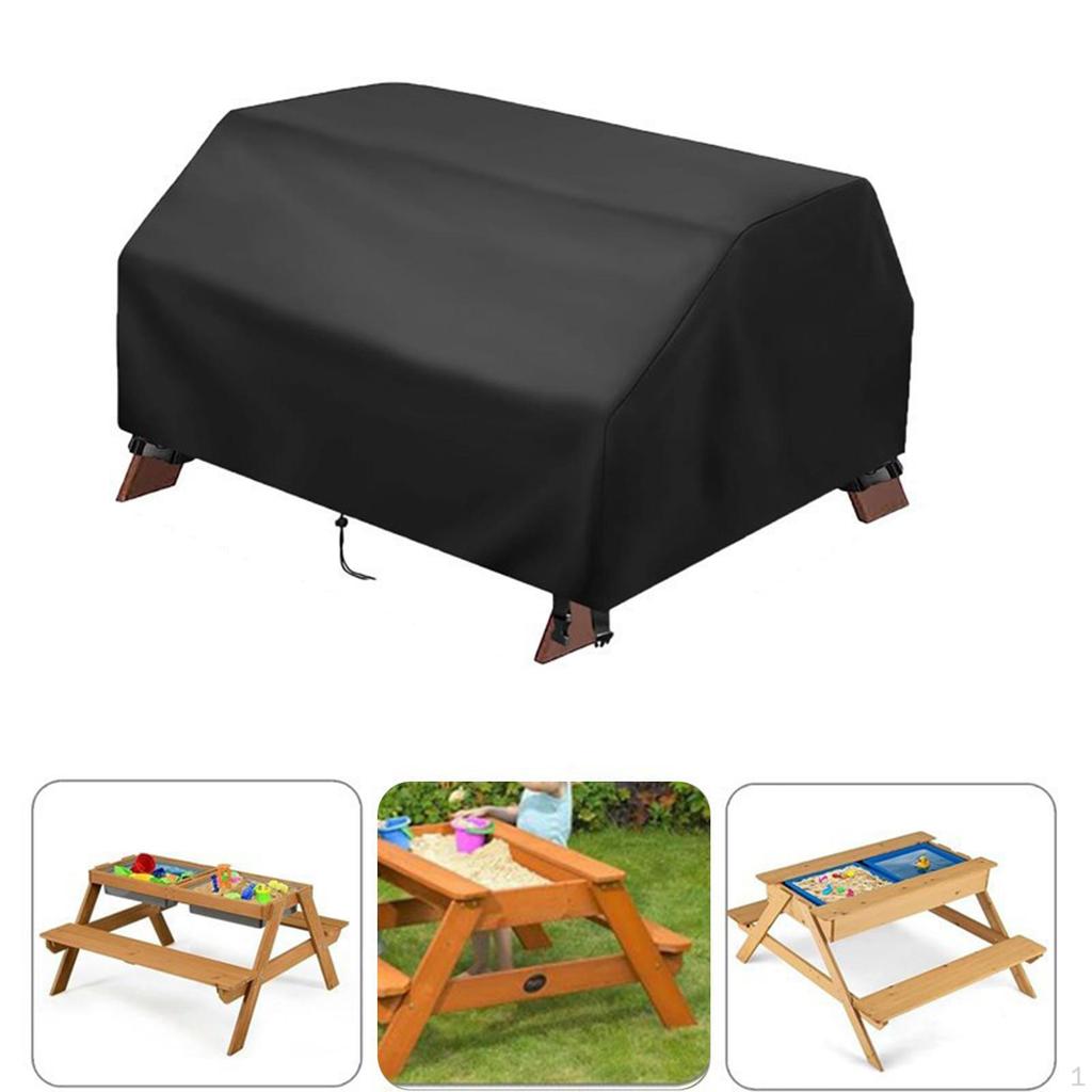 Table Cover Dustproof Weatherproof Oxford Cloth Outdoor Toys for Picnic Tables with Umbrella