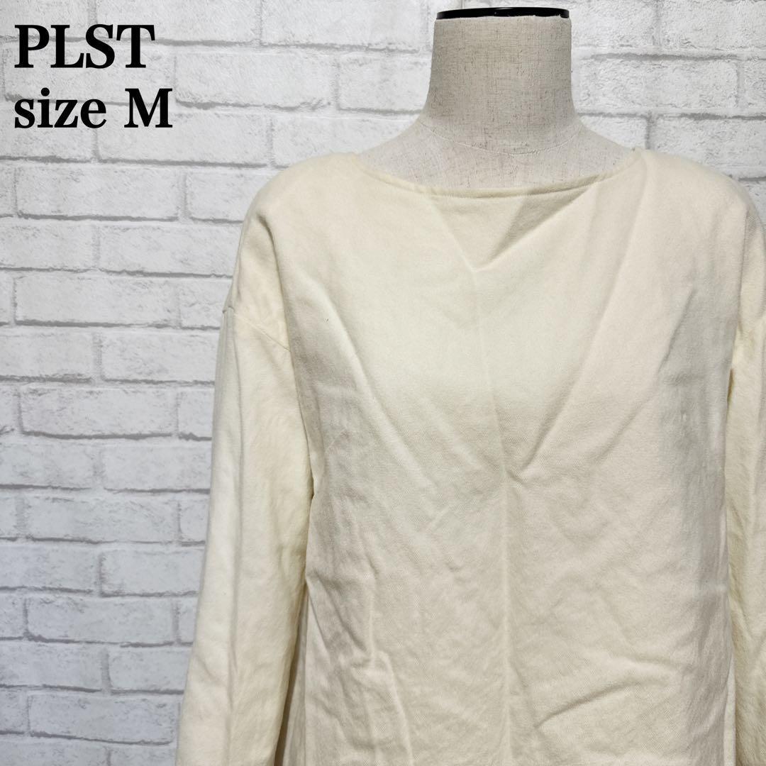 Good Condition PLST Work/Office Casual Wool Blouse White M Refined