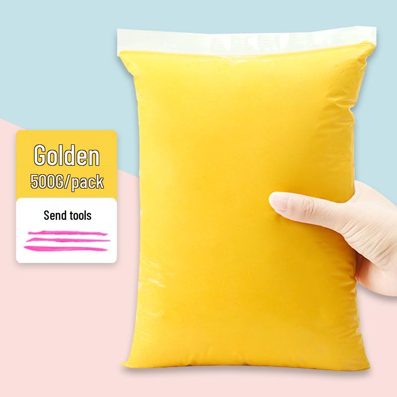 500g White Clay Play Dough for Children - DIY Craft Material for Kindergarten
