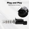 2 PCS Engine Variable Valve Timing VVT Solenoid Intake & Exhaust Replacement for 243552B700 TS1114 Compatible with Hyundai Accent Sonata Tucson