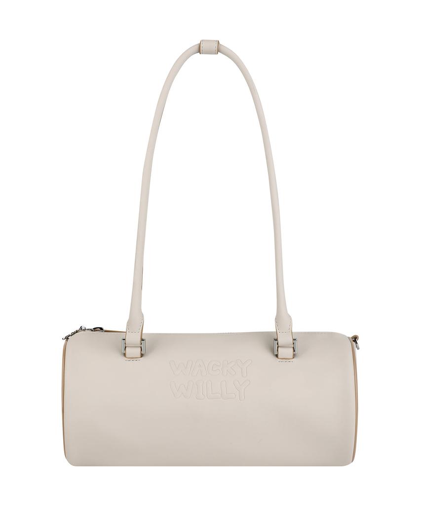 Wacky Willy Lily Volume Handle Cylindrical Bag Ivory