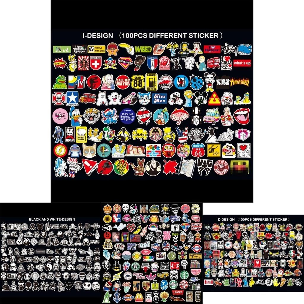 Waterproof 100pcs One Piece Mario Car Stickers Express Your Style!