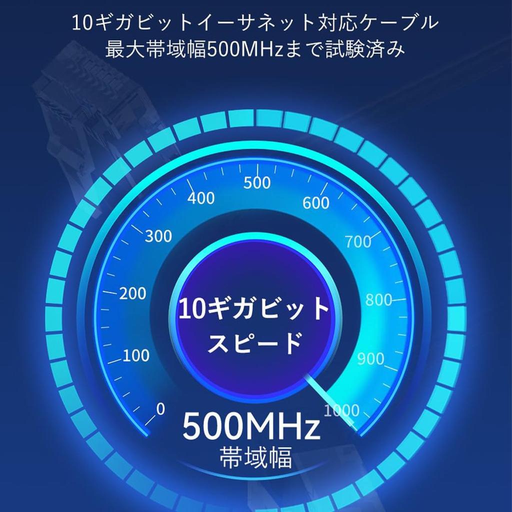 VENTION Cat6A Ethernet LAN Cable (15m, Black)