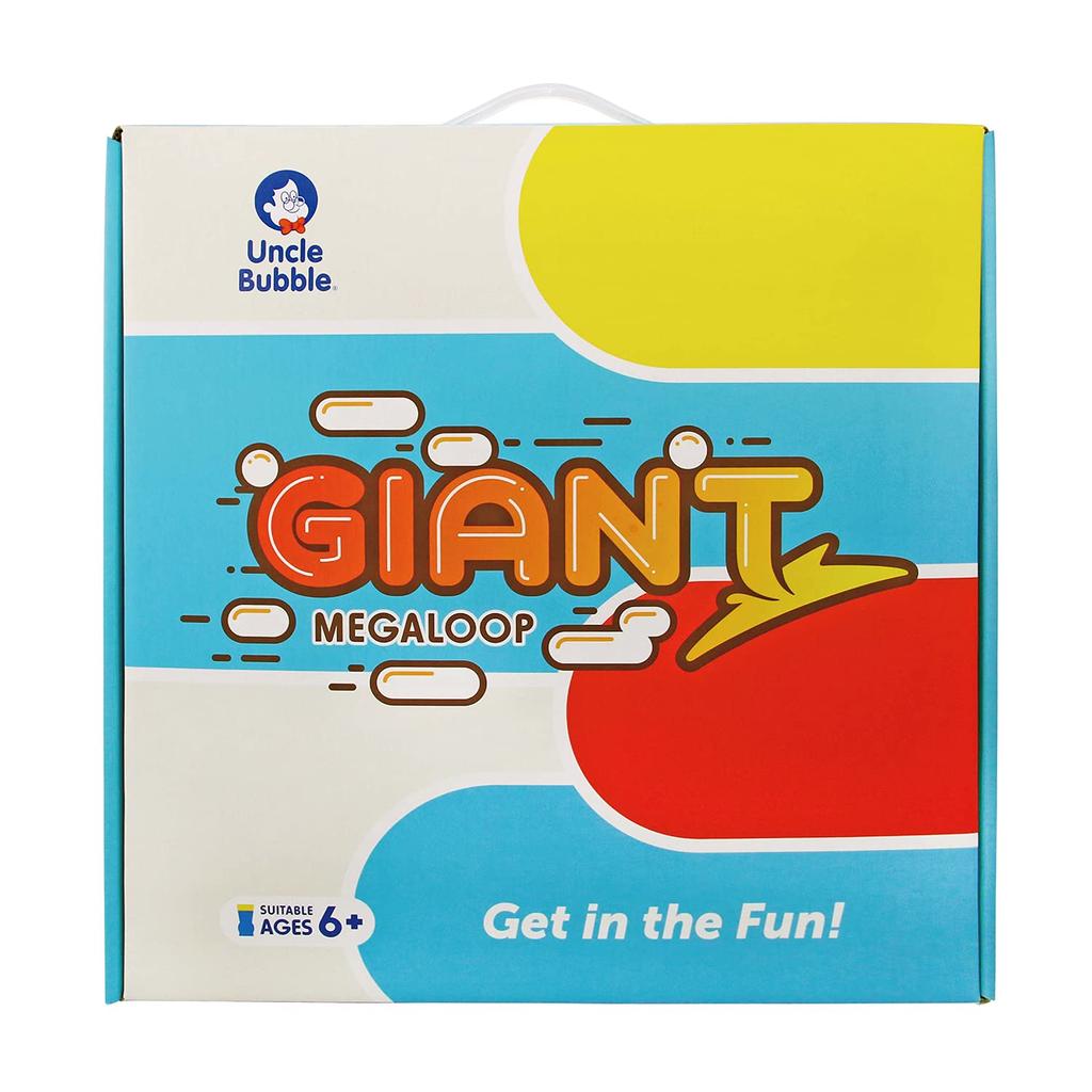 Uncle Bubble Giant Mega Loop - 65cm Diameter, Large Enough for a Person to Enter, Extra-Large Bubble Machine with Special Bubble Solution, Perfect for