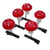 5pcs Durability Mushroom Hair Clip Fashion Personality Hairpin Creative Hairclip for Children Teens