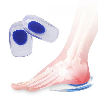 Silicone Heel Pads Plantar Fasciitis Man Heel Spur Silicone Gel Heel Cups Heel Pain Heel For Shoes Foot Silicone Foot Pad