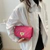 Fashion personality niche shoulder messenger bag popular bag 2025 new casual trend temperament women's small square bag