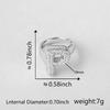 26 Letter Open-Ended Zircon Ring INS Minimalist Series Gift For Friends