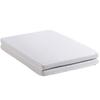Foldable Mattress, Honeycomb Fabric, Ergonomic, Breathable And Durable, Compression Packaging, Multi-Purpose Mat, Hardness H3, 23D Sponge, White,