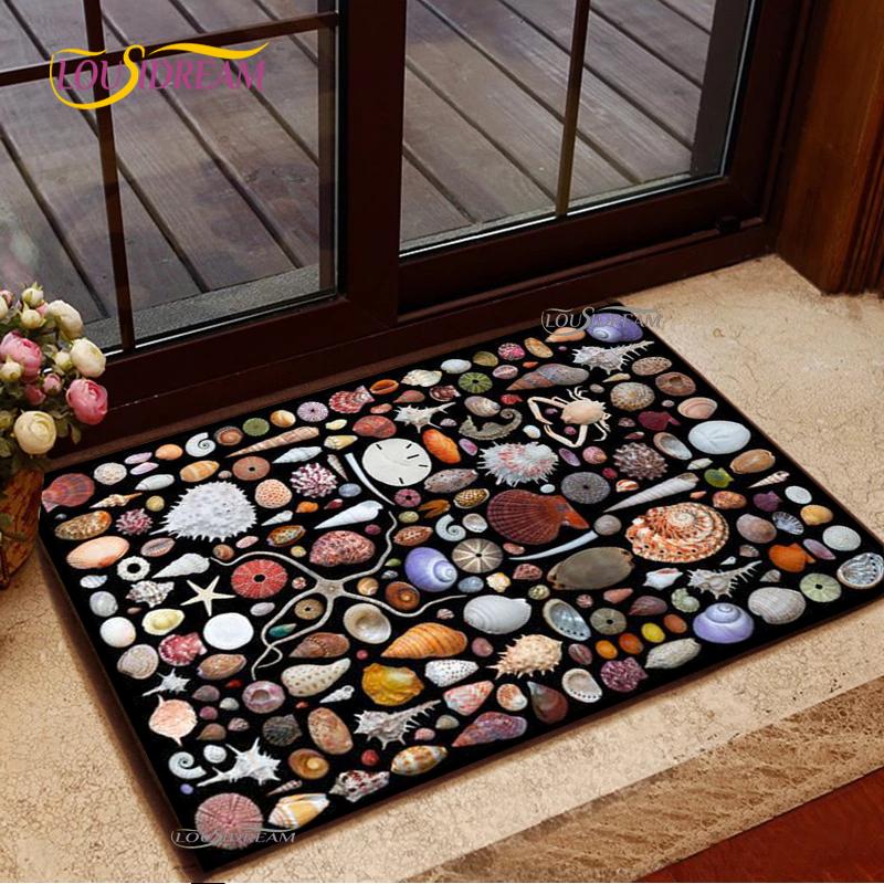 3D Cobblestone Welcome Entrance Doormats Cartoon Carpets Rugs For Home Bath Living Room Floor Stair Kitchen Hallway Non-Slip Mat
