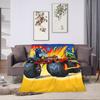 Blaze and the Monster M-Machines Flannel Blanket Winter  Warm Throw Blanket for Children Bedroom Comfortable Bedspread Sofa