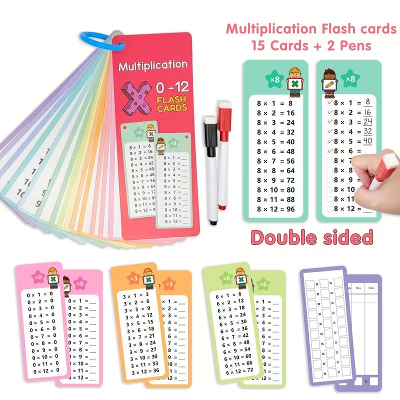 

Cards, 0-12 Multiplication Charts, Times Table Self Check Math Learning Tool, Montessori Mathematical Training, Teaching Aids