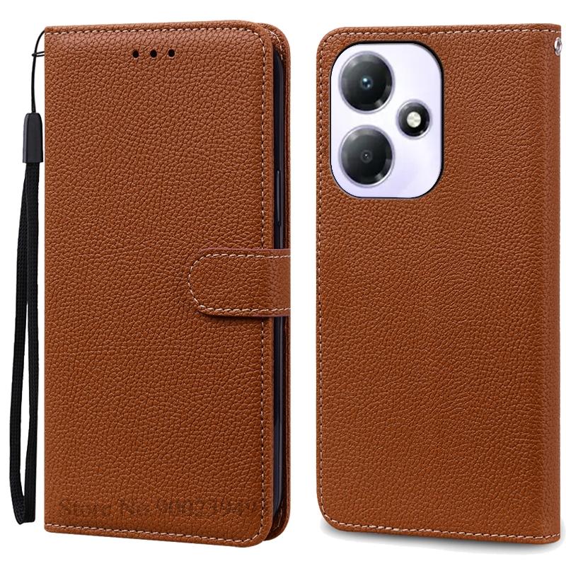 

Чехол Hot 30 Play для Infinix Чехол Hot 30 Play кожаный чехол-кошелек флип для Infinix Чехол Hot 30 Play X6835B Чехол для телефона X6835 Infinix Hot 30 Play коричневый