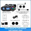 1/2pcs Q58-Max Motorcycle Helmet Intercom Bluetooth Headset LCD Display Interphone Multi-Scene Mixed Music Share with Flashlight