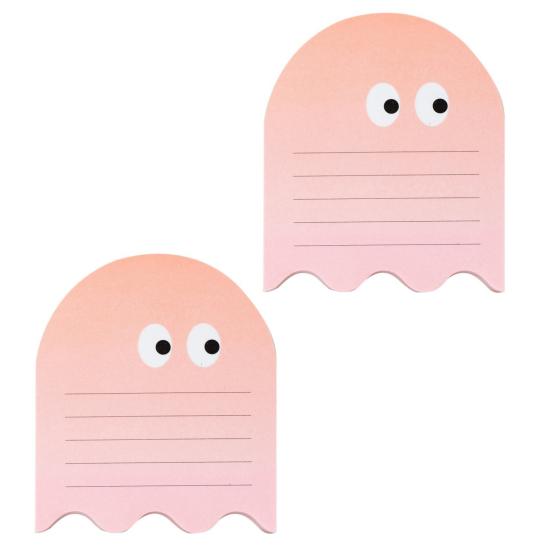 Ghost Shape Sticky Notepad Halloween Themed Memo Pads Adhesive Daily Planner
