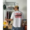 Locally Hated Cotton T-shirt  Men Women Loose Oversized Y2k Short Sleeve Same As Couple Tee Streetwear Sports Soft Top Female Male Clothing 
