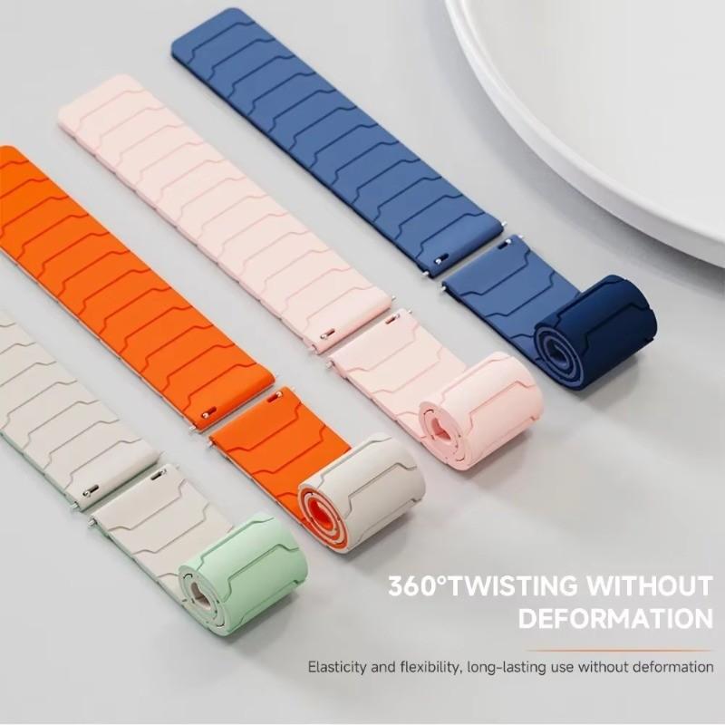 Full TPU Case+Strap for Samsung Galaxy Watch 7 6 5 4 40mm 44mm Magnetic Silicone Strap+Protector Cover for Galaxy Watchband