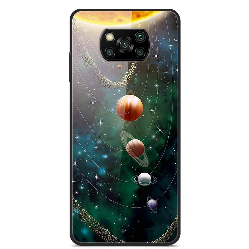 Glass Back Cover For Xiaomi Poco X3 Pro Poco X3 NFC Case Tempered Glass Case For Xiaomi Mi 10T Lite Case Funda POCO X 3 PRO Case