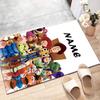 Custom Toy Story Mat Personalized Name, Polyester Washable Indoor Entryway Rug, Gift for Christmas, Easter, Thanksgiving Day