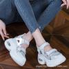 Innere Höheneinlage neue atmungsaktive Dad-Schuhe Plateau-Netz kleine Sport- und Freizeitschuhe
