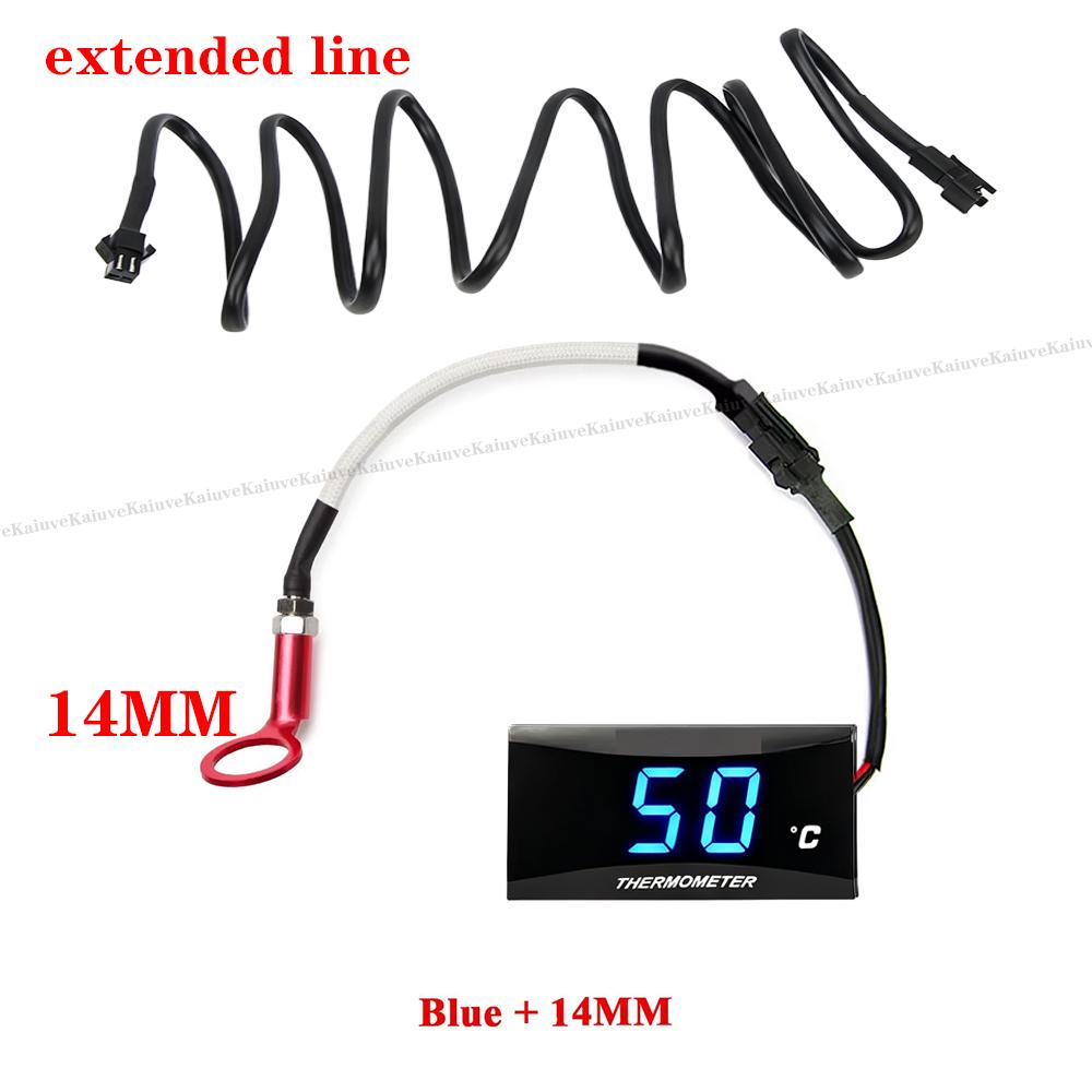 Motorrad Koso Zylinderkopftemperatursensor Mini Quadrat Digitalinstrument für nmax125 XMAX250 300 NMAX Universelles Messgerät